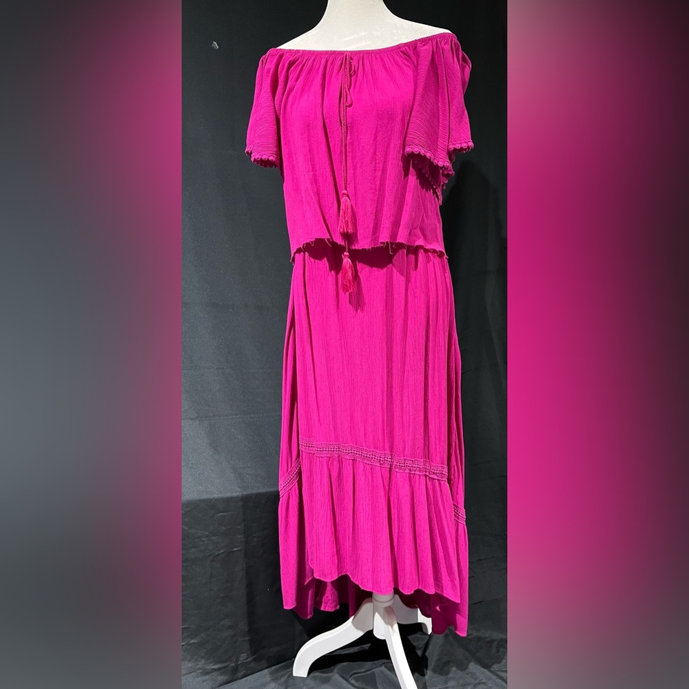 Magenta lightweight party dress